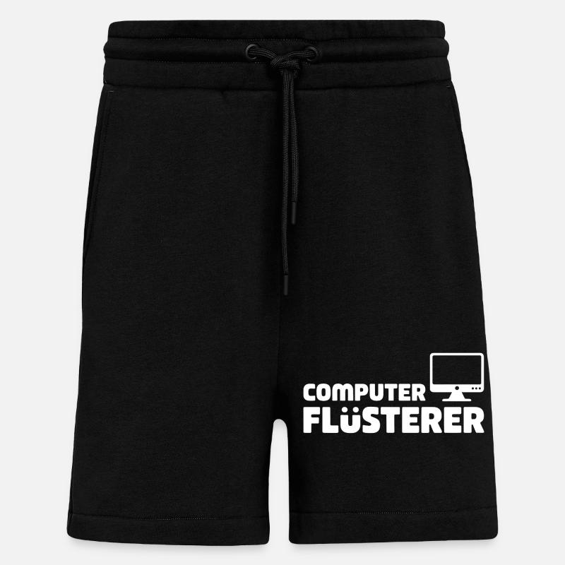 Computer Whisperer Retro-Tech - Shorts - made by SPREAD - SOLID BLACK