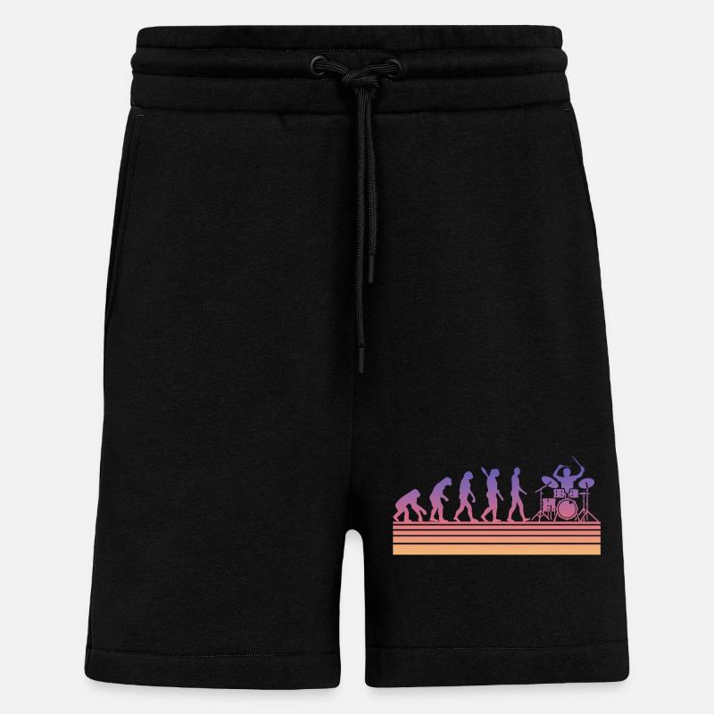 Schlagzeuger Evolution - Shorts - made by SPREAD - SOLID BLACK
