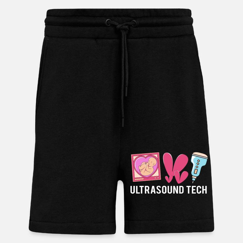 Ultrasonic Technician Ultrasonic Technician - Shorts - made by SPREAD - SOLID BLACK