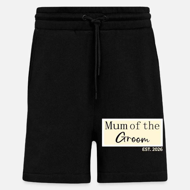 Mutter des Bräutigams 2026 - Shorts - made by SPREAD - SOLID BLACK