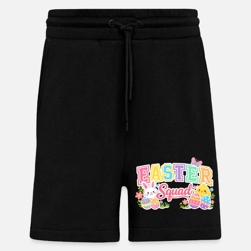 Ostern Squad Bunte Eier Küken - Shorts - made by SPREAD - SOLID BLACK