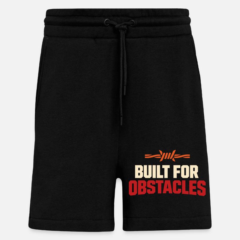 Obstacle Course Racer Obstacle Course Ocr - Shorts - made by SPREAD - SOLID BLACK