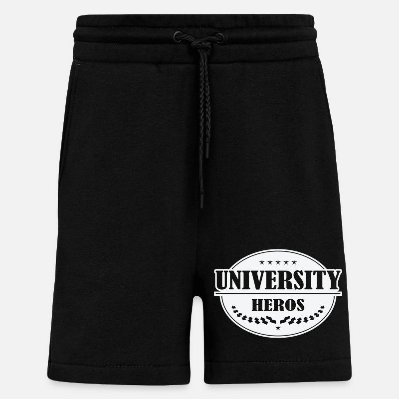 Unihelden Abzeichen - Shorts - made by SPREAD - SOLID BLACK