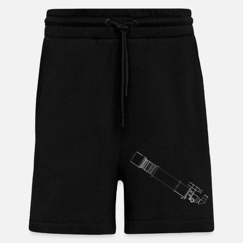 Teleskop Blueprint - Shorts - made by SPREAD - SOLID BLACK