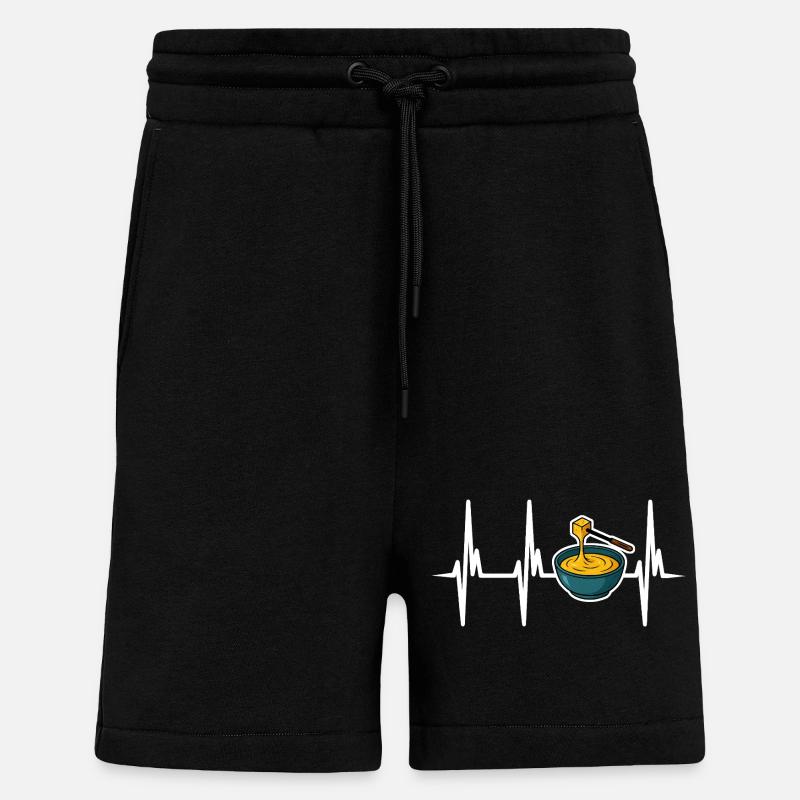 Ich liebe Käsefondue - Shorts - made by SPREAD - SOLID BLACK