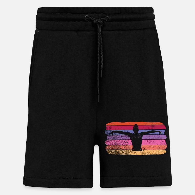 Artistic Swim Team Synchronized Swimming - Shorts - made by SPREAD - SOLID BLACK