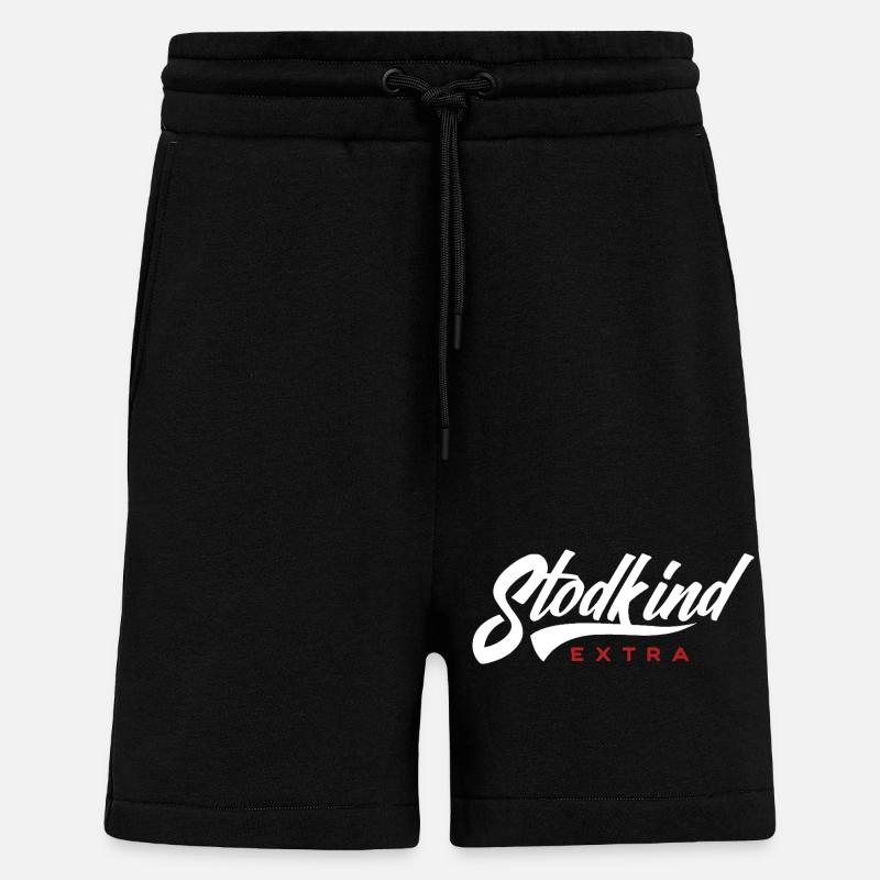 Stodkind Extra WHITE - Short bio décontracté fabriqué en UE - SOLID BLACK