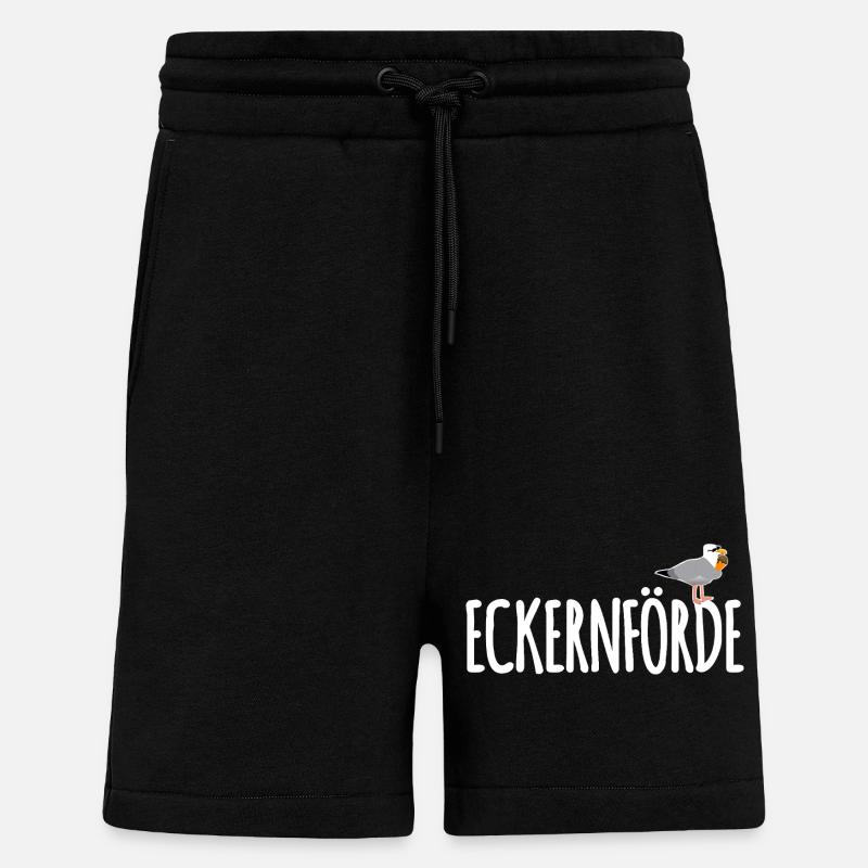 Eckernförde Möwe Ostsee - Shorts - made by SPREAD - SOLID BLACK