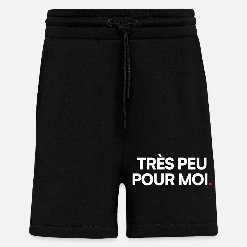 Très peu pour moi - Short bio décontracté fabriqué en UE - SOLID BLACK
