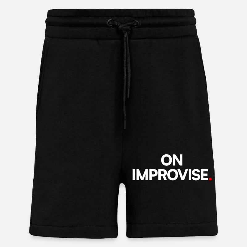 Wir improvisieren - Shorts - made by SPREAD - SOLID BLACK