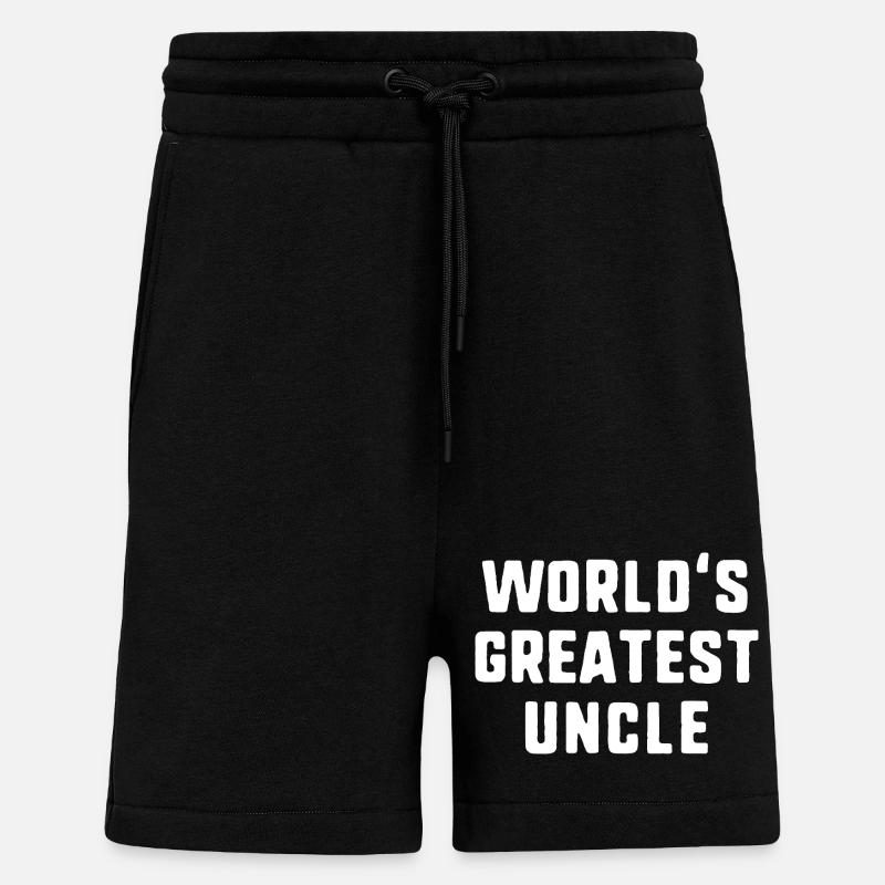 World's Greatest Uncle - Shorts - made by SPREAD - SOLID BLACK
