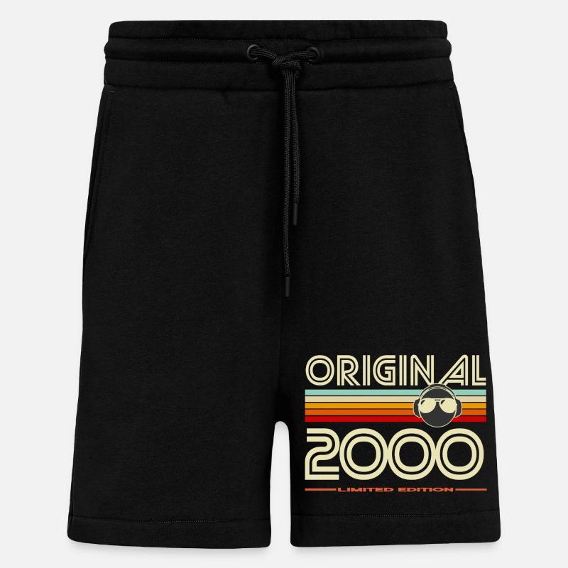Originale Retro-Edition von 2000 - Shorts - made by SPREAD - SOLID BLACK