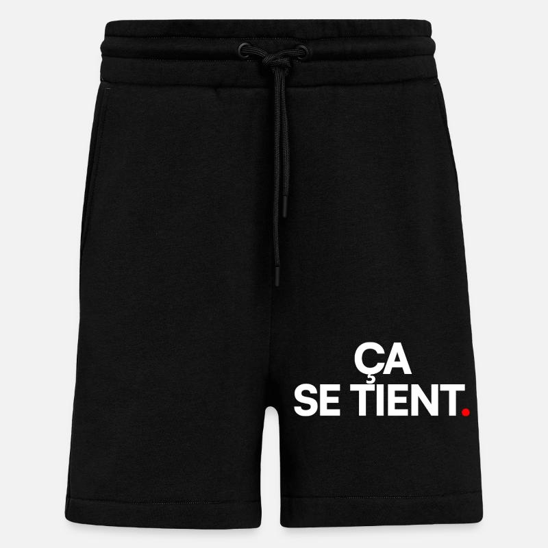 Ça se tient - Short bio décontracté fabriqué en UE - SOLID BLACK