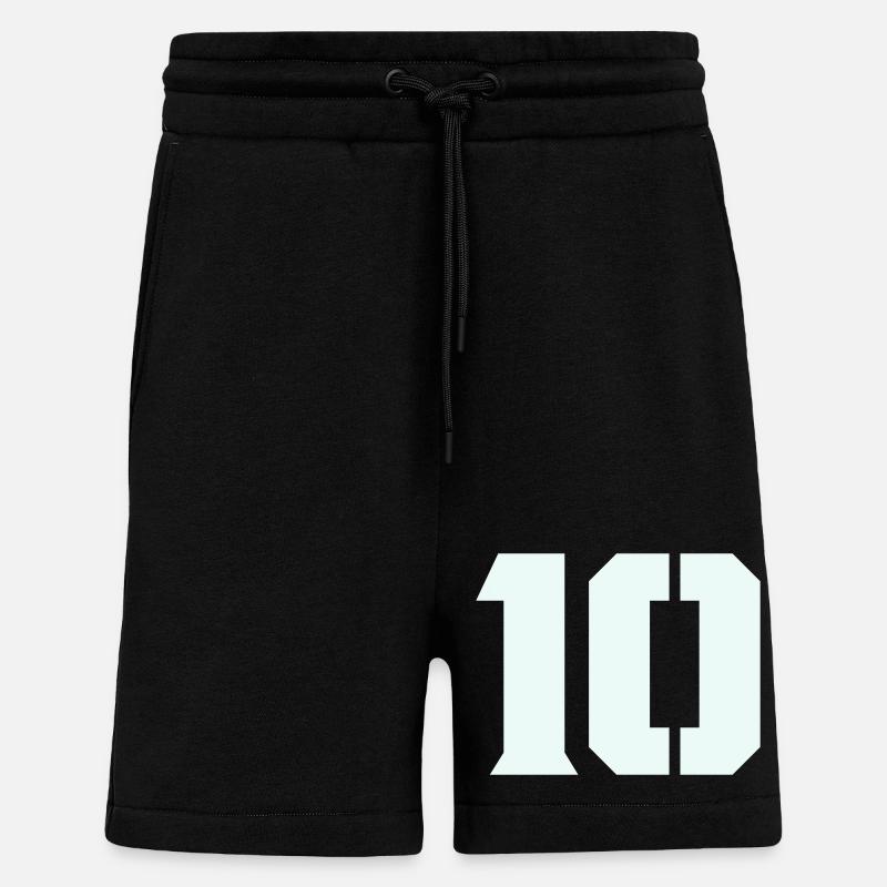 10- - Short bio décontracté fabriqué en UE - SOLID BLACK