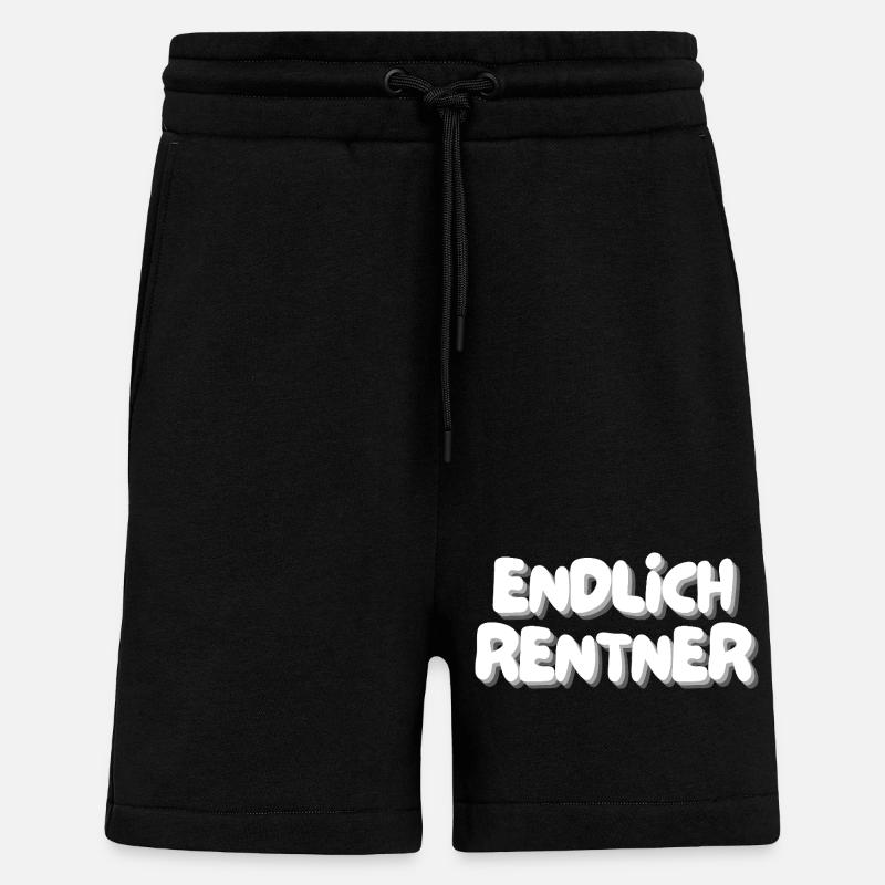 Endlich Rentner - Shorts - made by SPREAD - SOLID BLACK