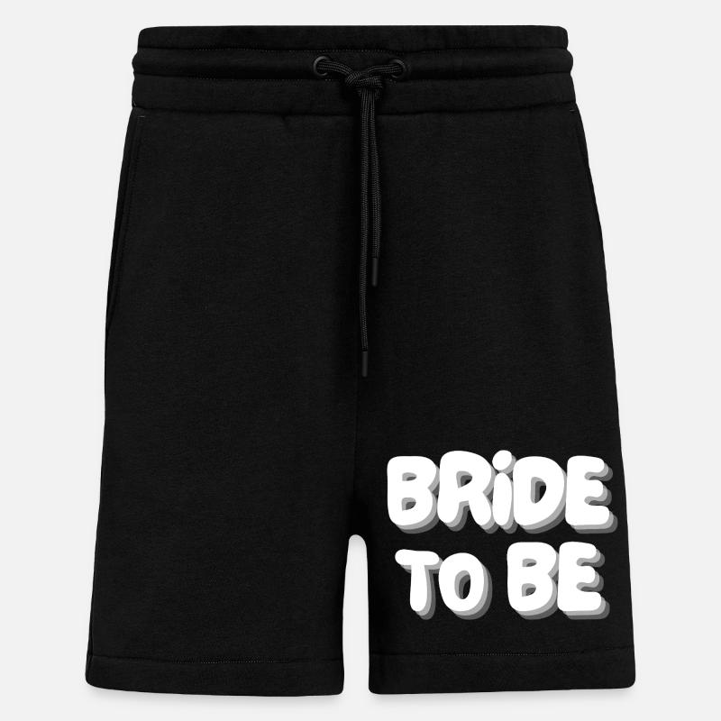 bride to be - Shorts - made by SPREAD - SOLID BLACK