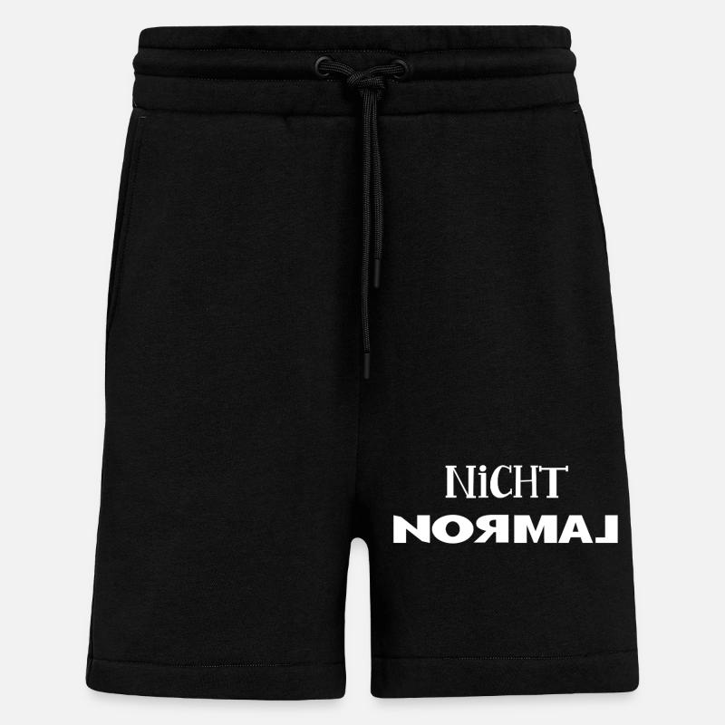 pas normal - Short bio décontracté fabriqué en UE - SOLID BLACK