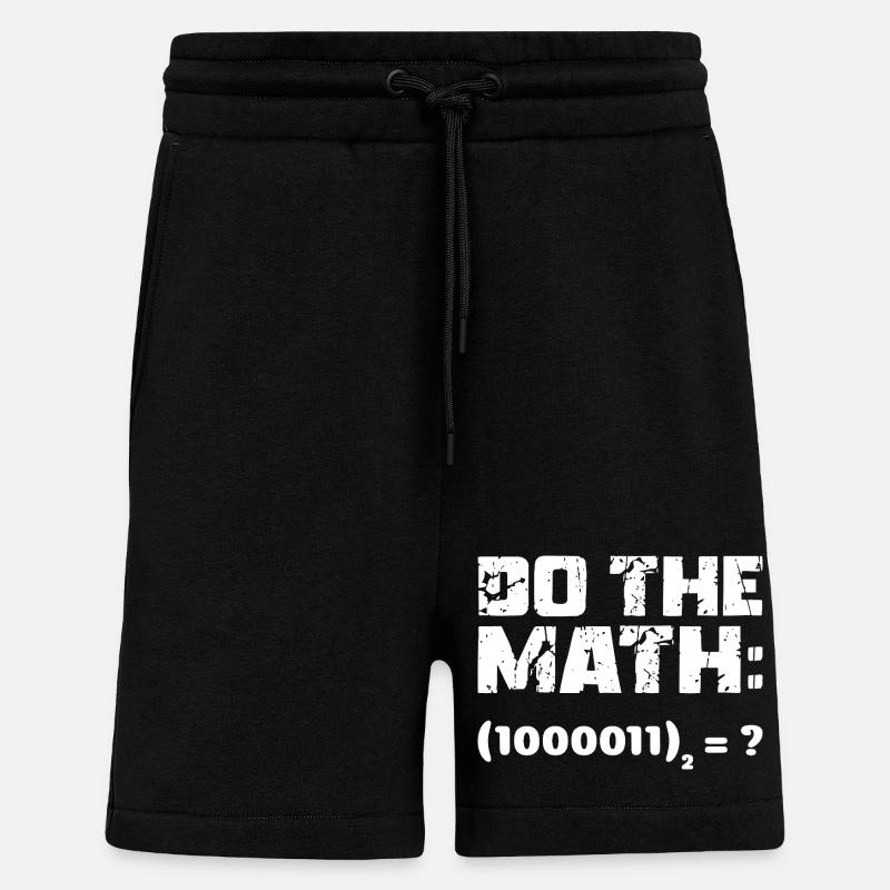 Do The Math Binary System - Shorts - made by SPREAD - SOLID BLACK
