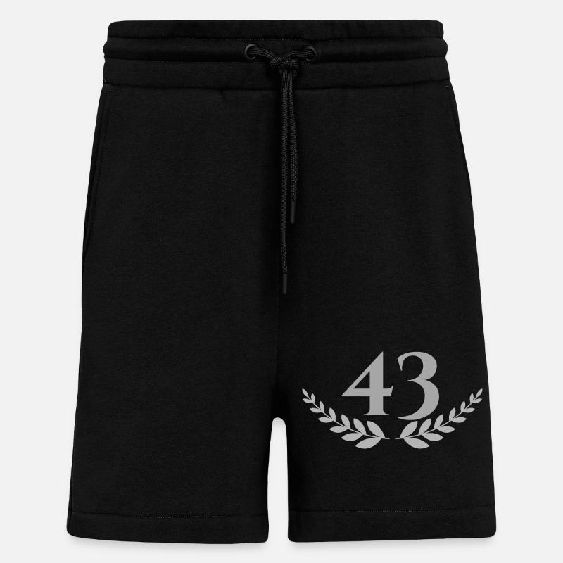 43 - Short bio décontracté fabriqué en UE - SOLID BLACK