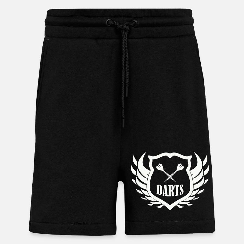 darts_shield - Short bio décontracté fabriqué en UE - SOLID BLACK