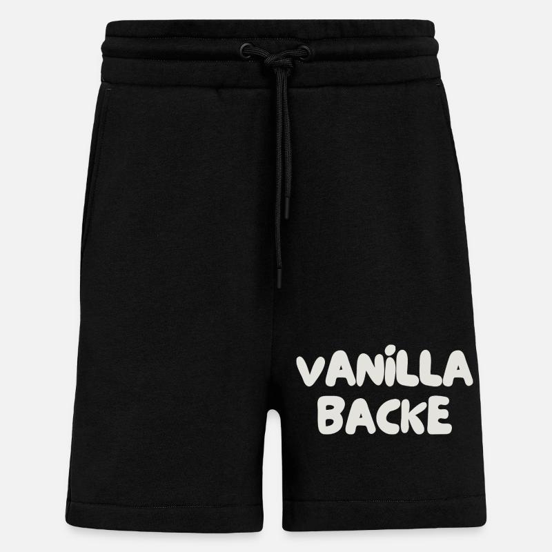 Joue vanille - Short bio décontracté fabriqué en UE - SOLID BLACK