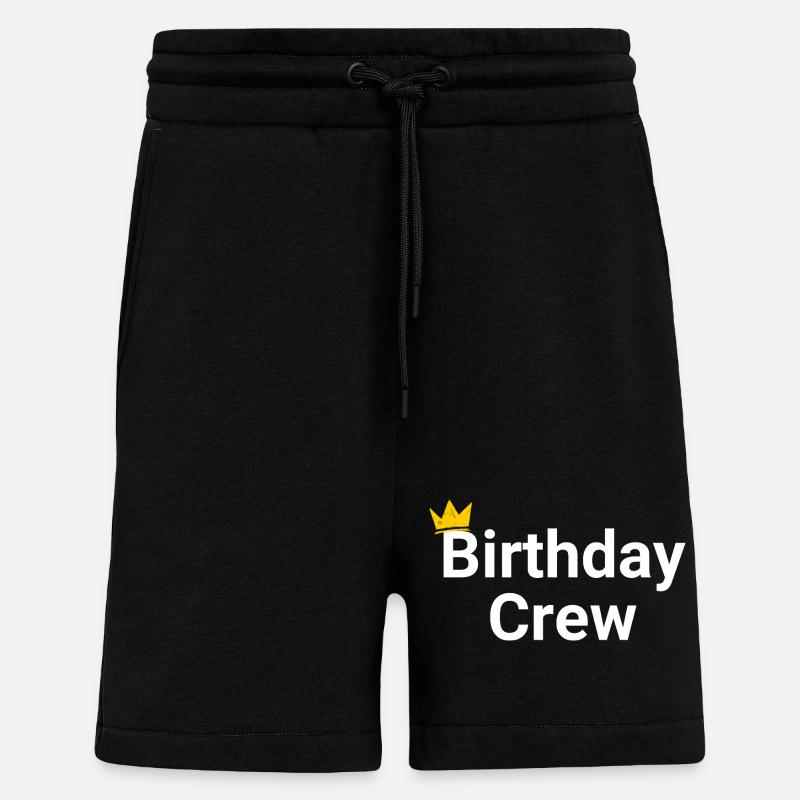 Birthday Crew - Shorts - made by SPREAD - SOLID BLACK
