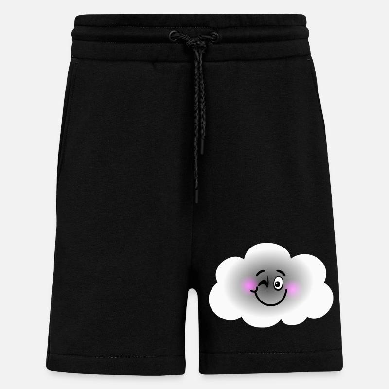 Happy Cloud - Shorts - made by SPREAD - SOLID BLACK