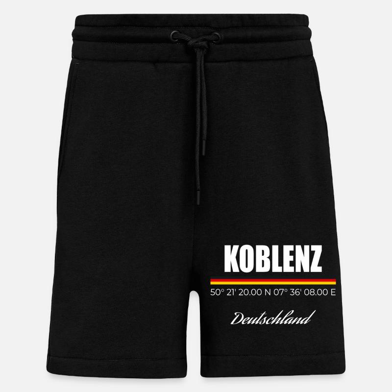 Coblence - Short bio décontracté fabriqué en UE - SOLID BLACK