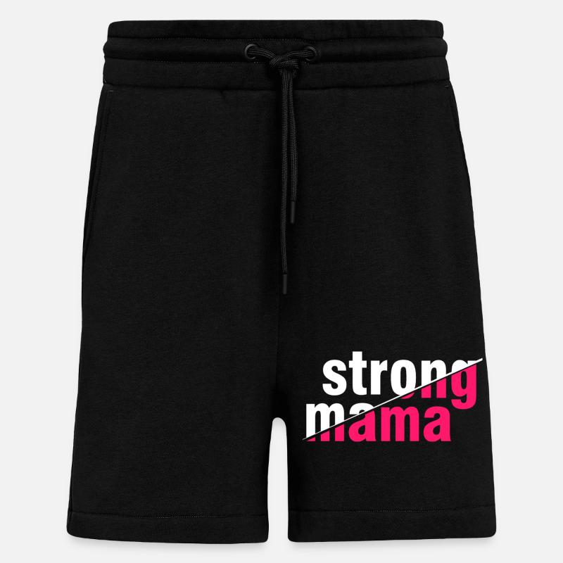 Starkes Mama-Hemd - Shorts - made by SPREAD - SOLID BLACK