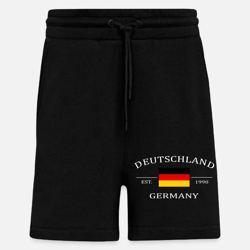 Deutschland Flagge - Shorts - made by SPREAD - SOLID BLACK