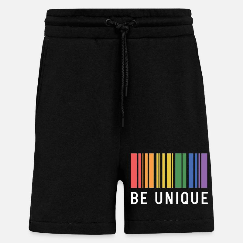 LGBT-Pride-Monat – Sei einzigartig - Shorts - made by SPREAD - SOLID BLACK
