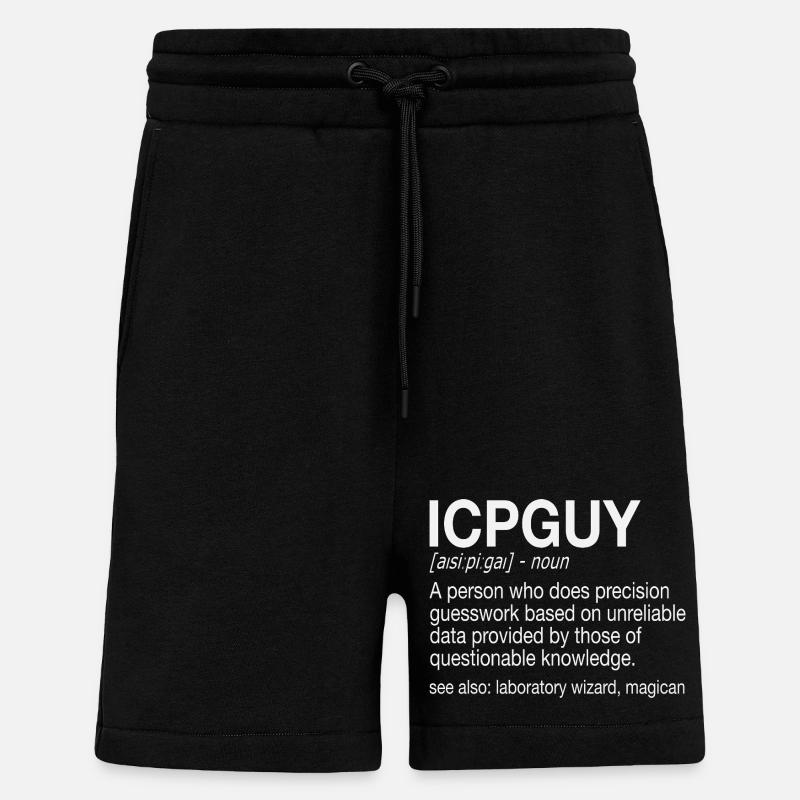 ICP-MS Guy Mass Spectrometry Plasma - Shorts - made by SPREAD - SOLID BLACK