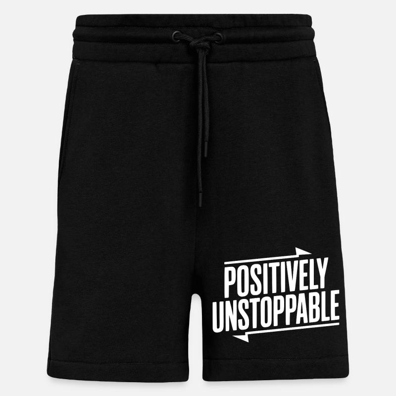 Absolument Inarrêtable - Short bio décontracté fabriqué en UE - SOLID BLACK