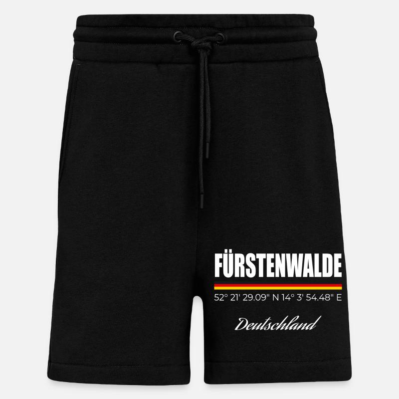 Fürstenwalde - Short bio décontracté fabriqué en UE - SOLID BLACK