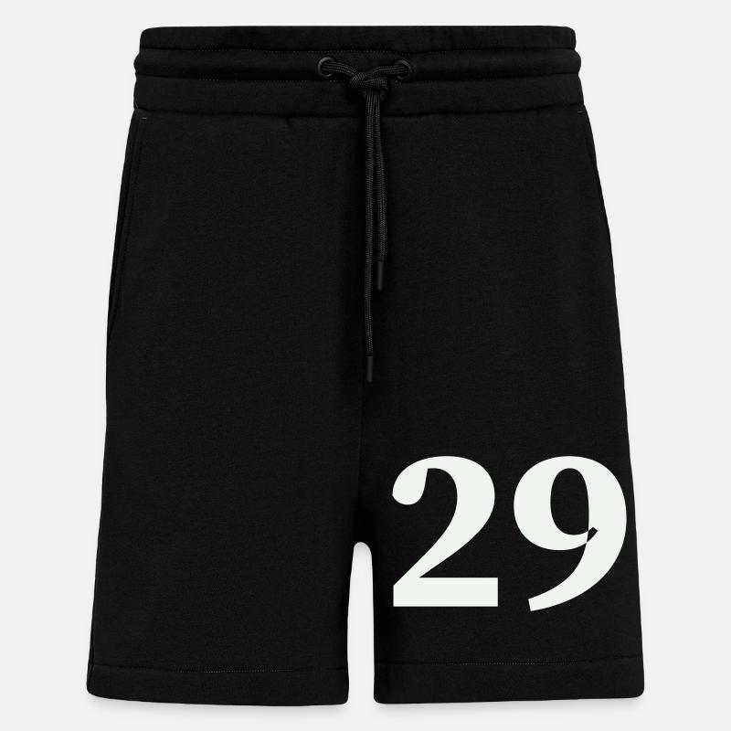 29 - Short bio décontracté fabriqué en UE - SOLID BLACK