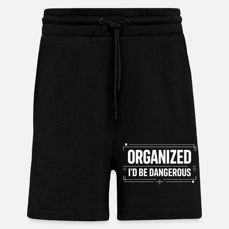 Organized Chaos - Sarkasmus Design - Shorts - made by SPREAD - SOLID BLACK