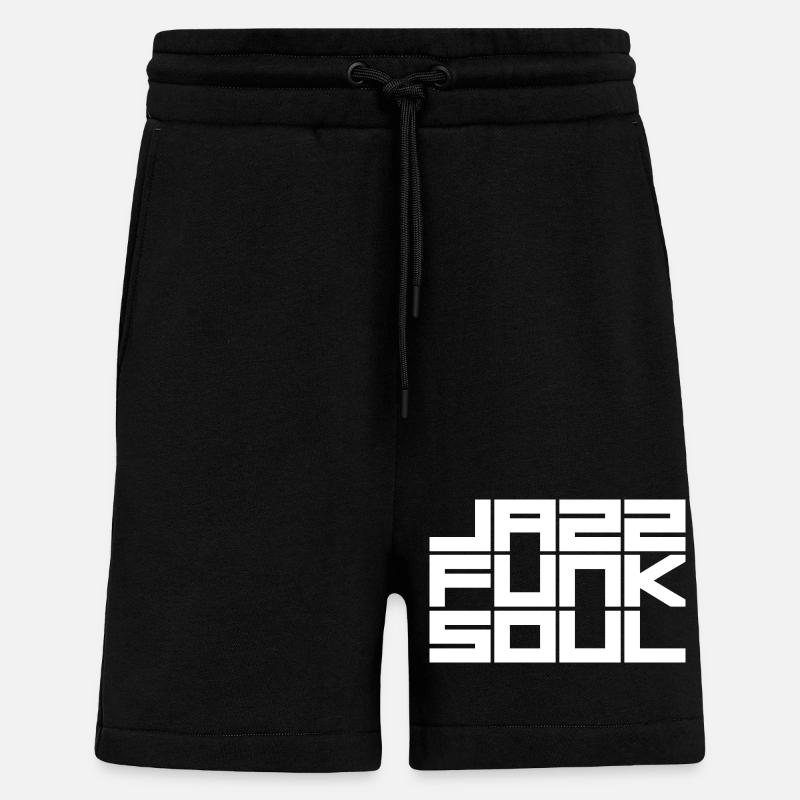 Monochromes Rastergeometrisches Muster - Shorts - made by SPREAD - SOLID BLACK