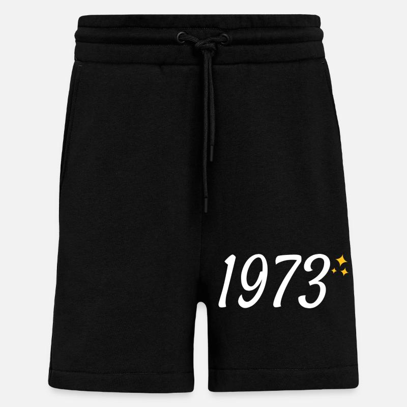 1973 - Short bio décontracté fabriqué en UE - SOLID BLACK