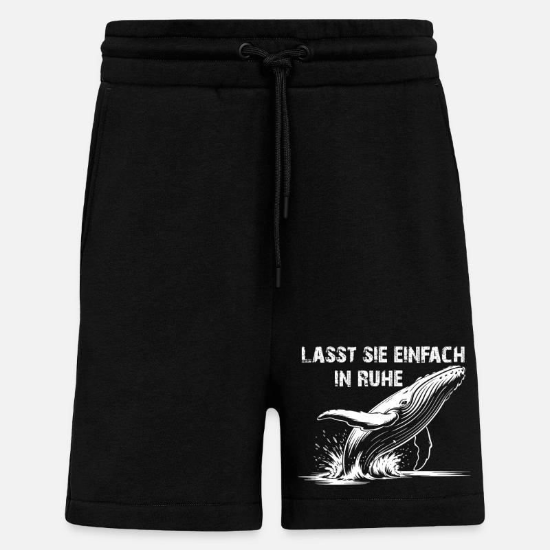 Rettet die Wale - Shorts - made by SPREAD - SOLID BLACK