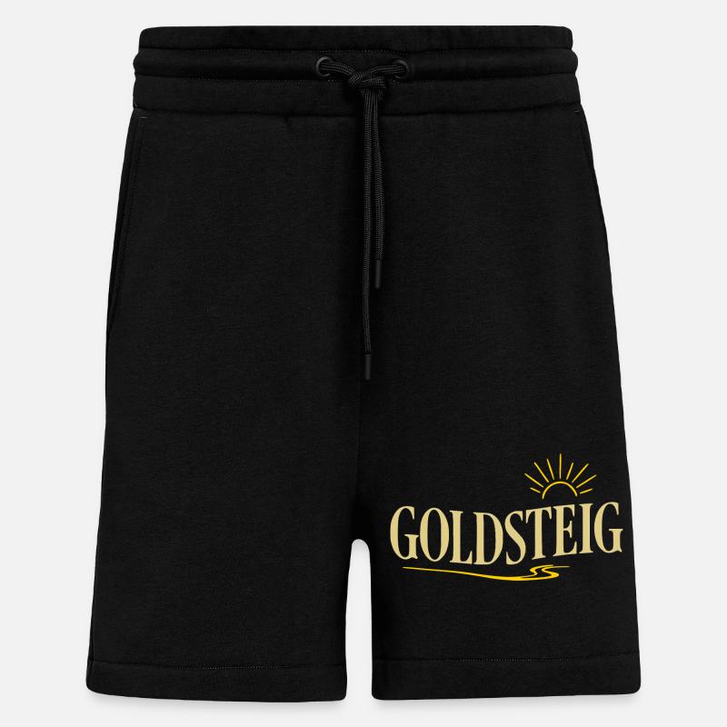 Goldsteig Typografie Wanderpfad - Shorts - made by SPREAD - SOLID BLACK