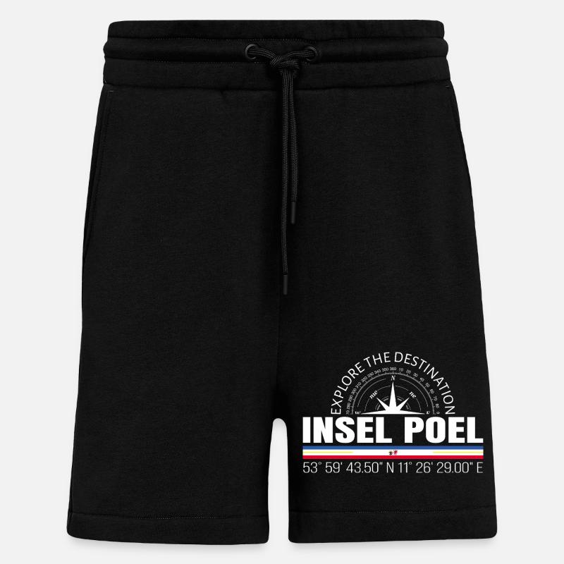 Insel Poel - Shorts - made by SPREAD - SOLID BLACK
