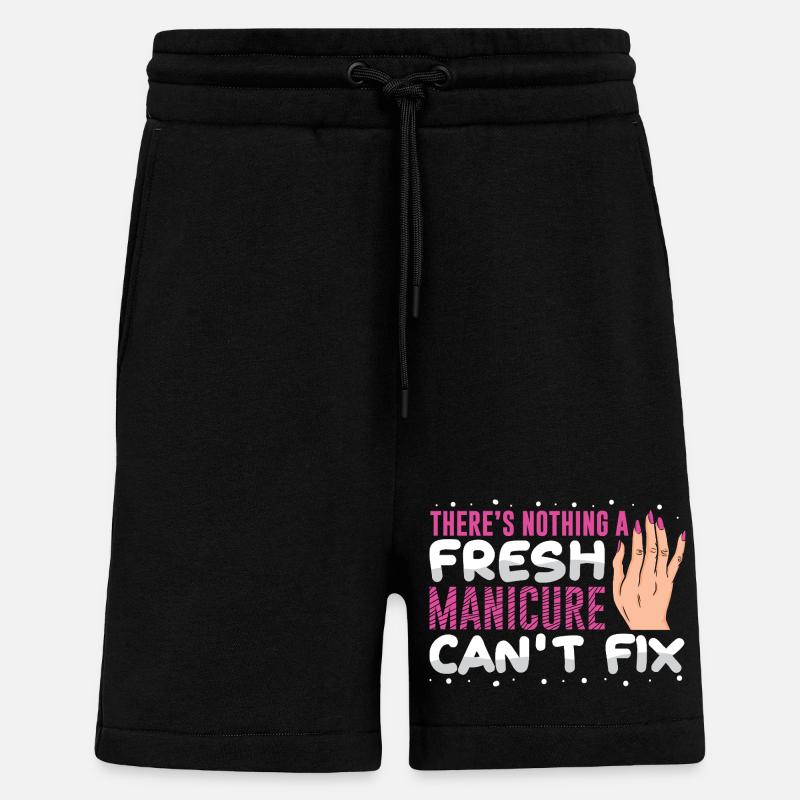 Nageldesigner Nageldesignerin Kosmetik Nagelstudio - Shorts - made by SPREAD - SOLID BLACK