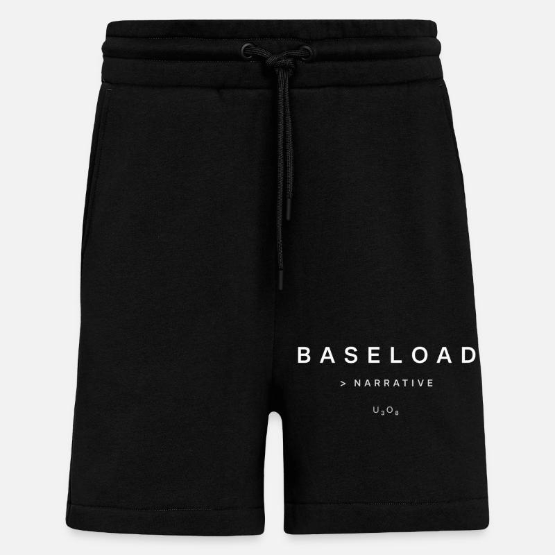 Uranium Investor Baseload Shirt - Shorts - made by SPREAD - SOLID BLACK