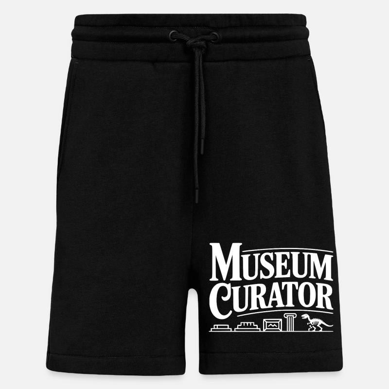 Conservateur du musée - Short bio décontracté fabriqué en UE - SOLID BLACK