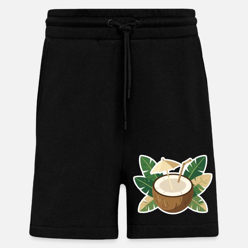 Coconut Island Cooler - Shorts - made by SPREAD - SOLID BLACK