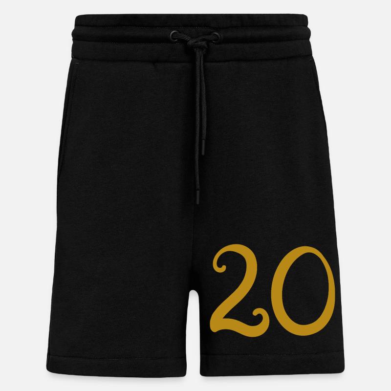 20 - Short bio décontracté fabriqué en UE - SOLID BLACK