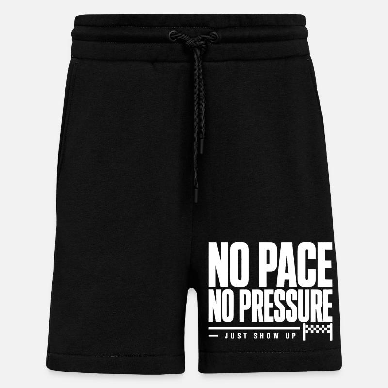 No Pace No Pressure - Shorts - made by SPREAD - SOLID BLACK