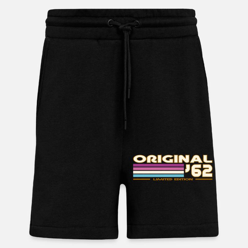 1962 - Short bio décontracté fabriqué en UE - SOLID BLACK
