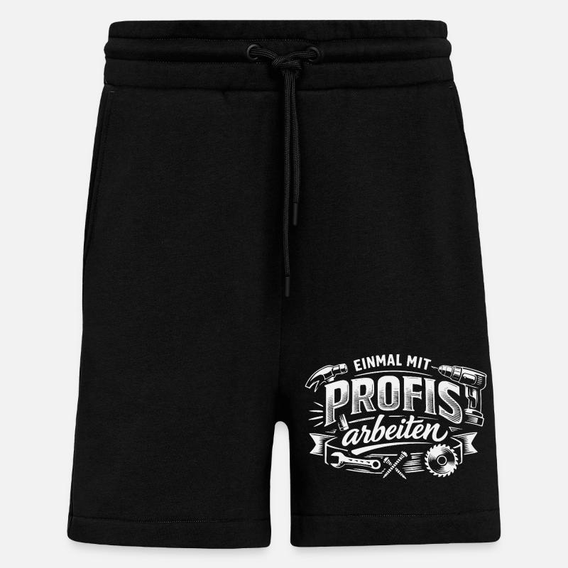 Einmal Mit Profis Arbeiten - Shorts - made by SPREAD - SOLID BLACK