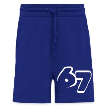 67 « six sept » tirés - Short bio décontracté fabriqué en UE - Iconic Blue - Devant